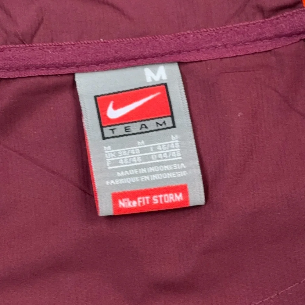 Virginia Teck Hokies Jacket Men Medium Full Zip Windbreaker Nike Fit Storn Y2K